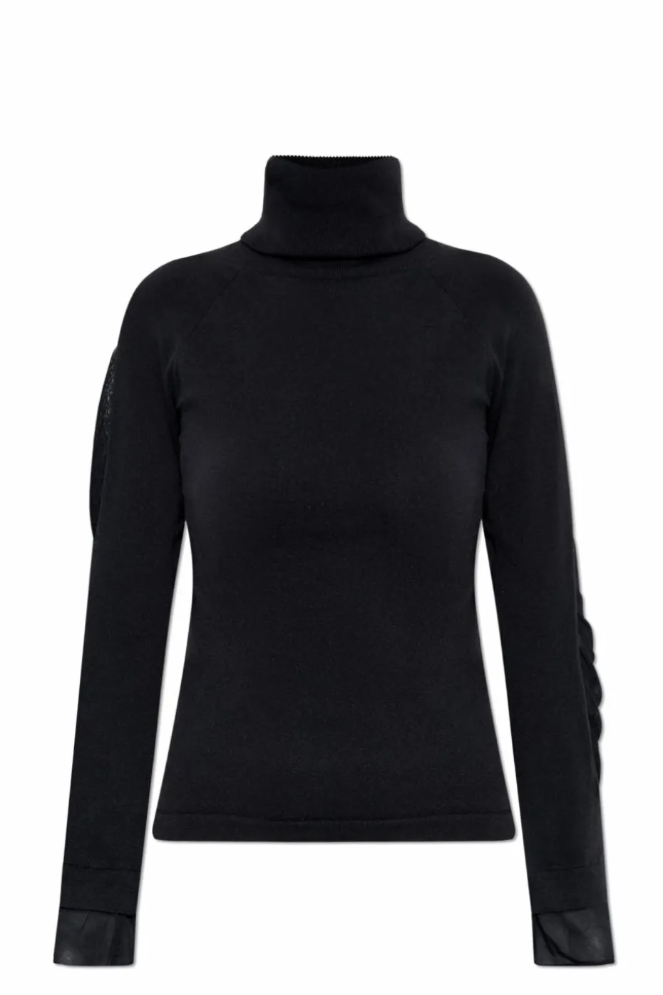 Y-3 BLACK Long sleeve turtleneck