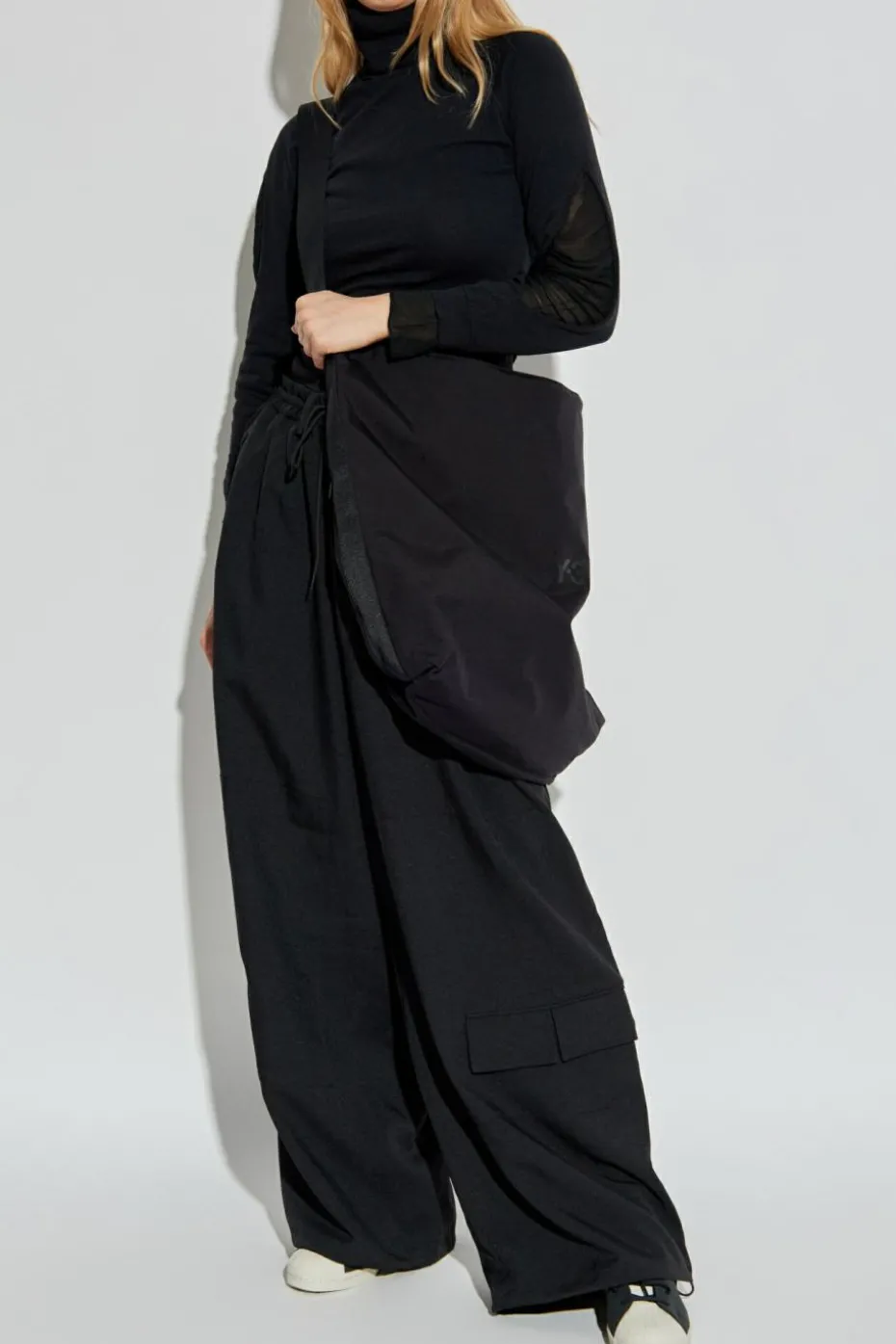 Y-3 BLACK Long sleeve turtleneck