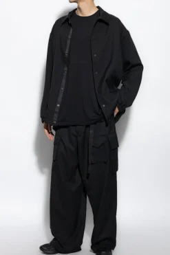Y-3 BLACK Loose-fit pants