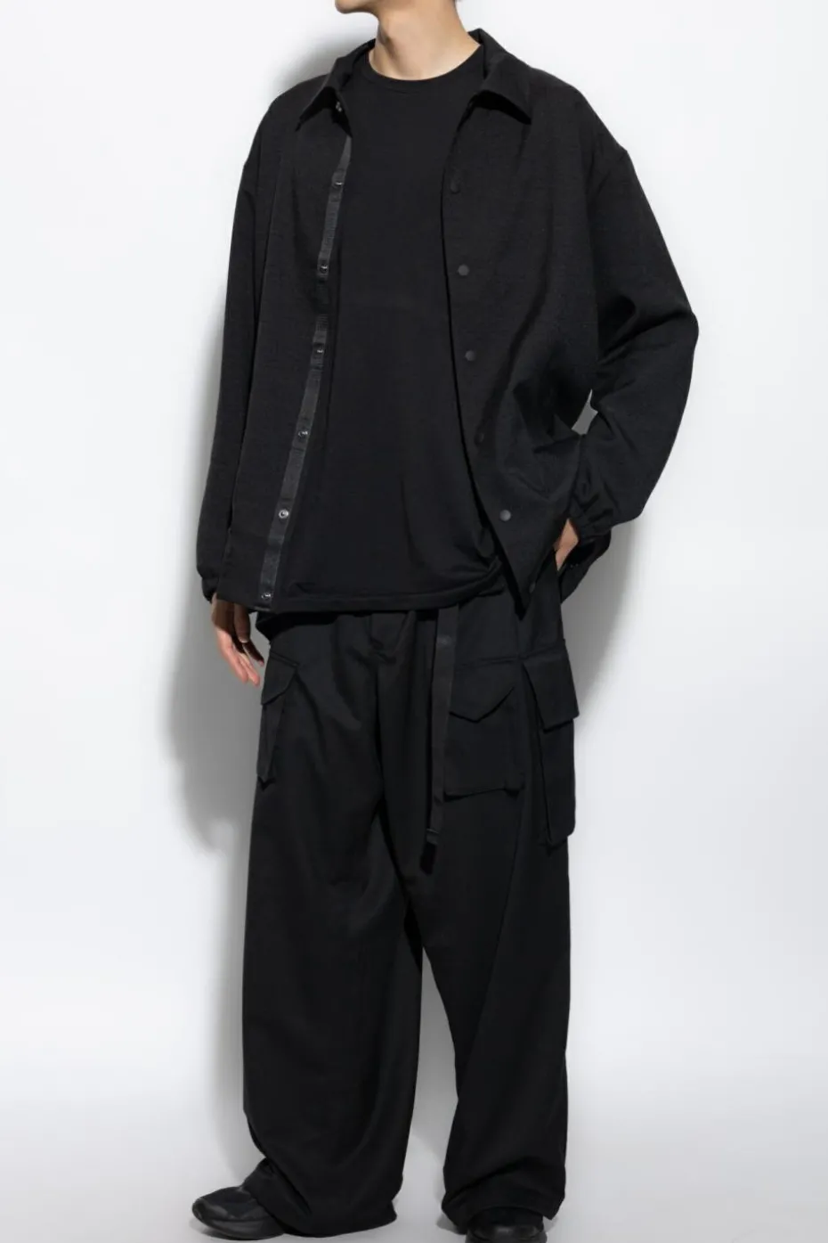 Y-3 BLACK Loose-fit pants