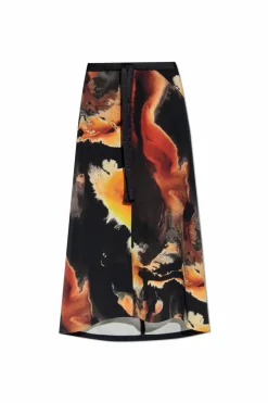 Y-3 BLACK Printed skirt