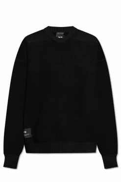 Y-3 BLACK Ribbed sweater