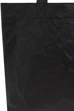 Y-3 BLACK Shopper bag with logo