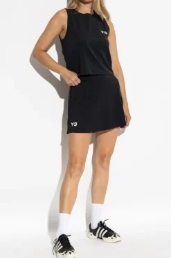 Y-3 BLACK Skirt with shorts Tennis US collection