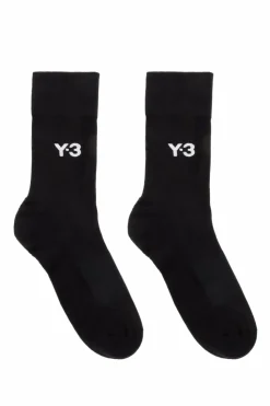 Y-3 BLACK Socks with logo