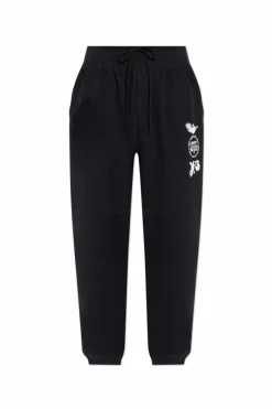 Y-3 BLACK Sweatpants with logo