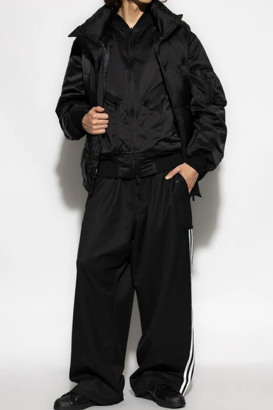 Y-3 BLACK Sweatpants with logo