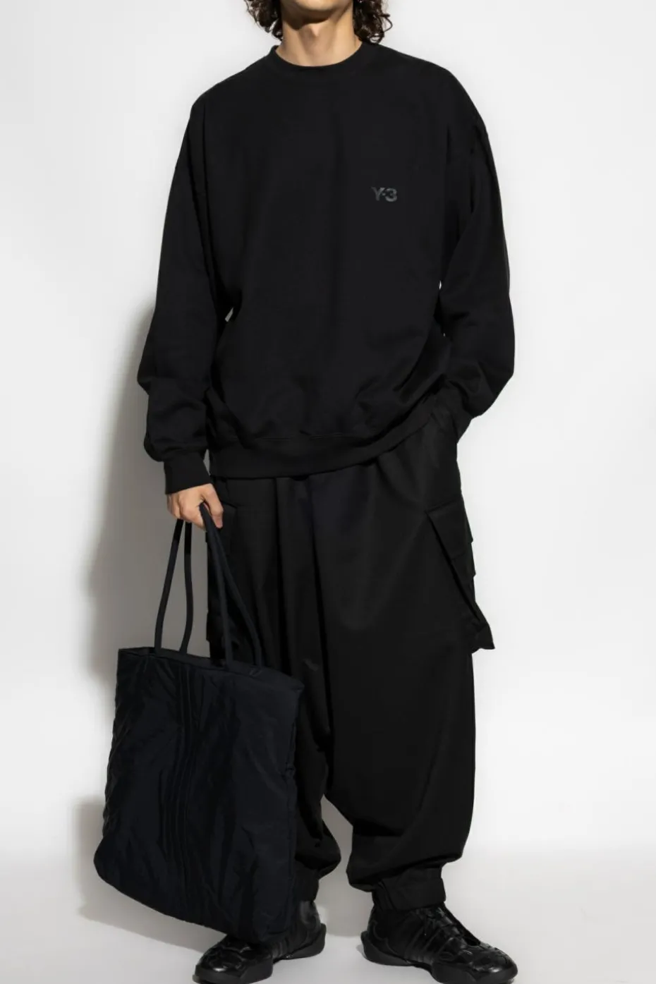 Y-3 BLACK Sweatshirt with logo