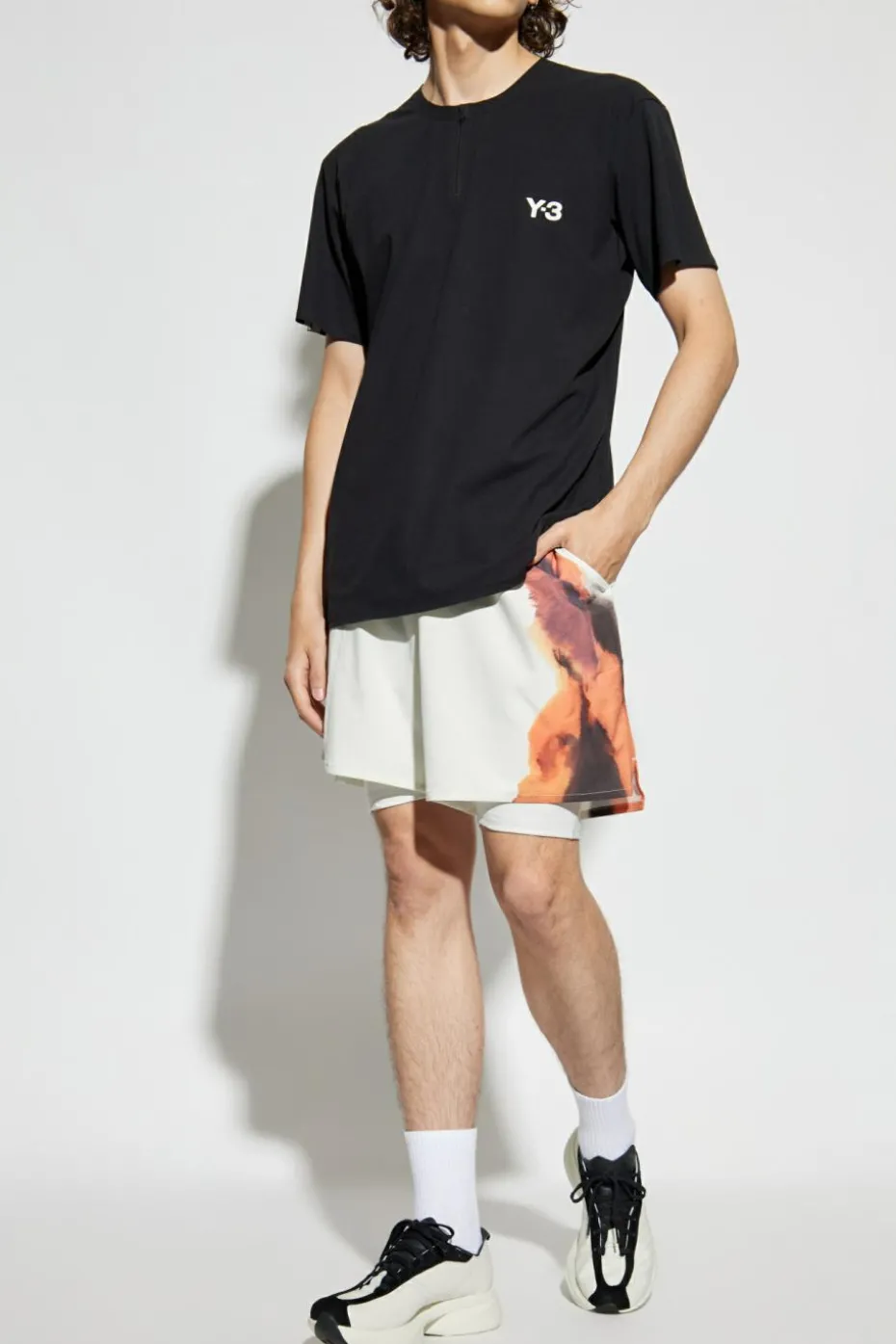 Y-3 BLACK T-shirt from the Tennis US collection
