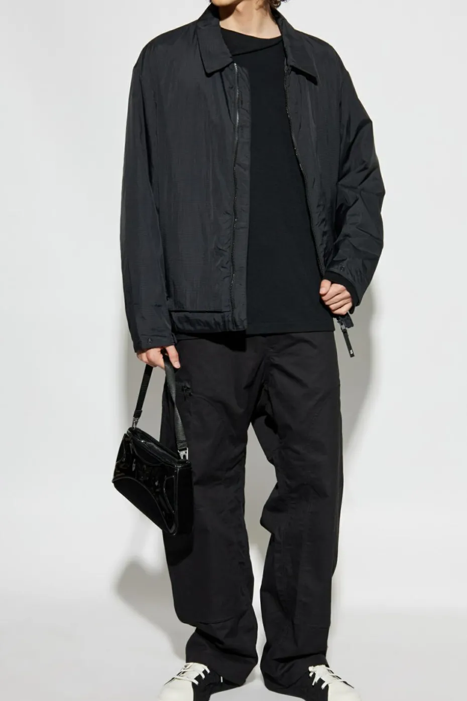 Y-3 BLACK ‘Twill’ cargo trousers