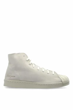 Y-3 cream Athletic sneakers Pro Model above the ankle