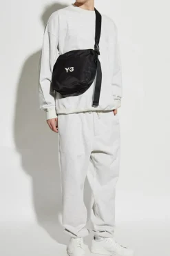 Y-3 GREY Sweatshirt with printed logo