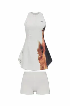 Y-3 WHITE Dress from the "Tennis US" collection