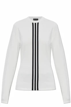 Y-3 WHITE Long sleeve T-shirt āCinchā