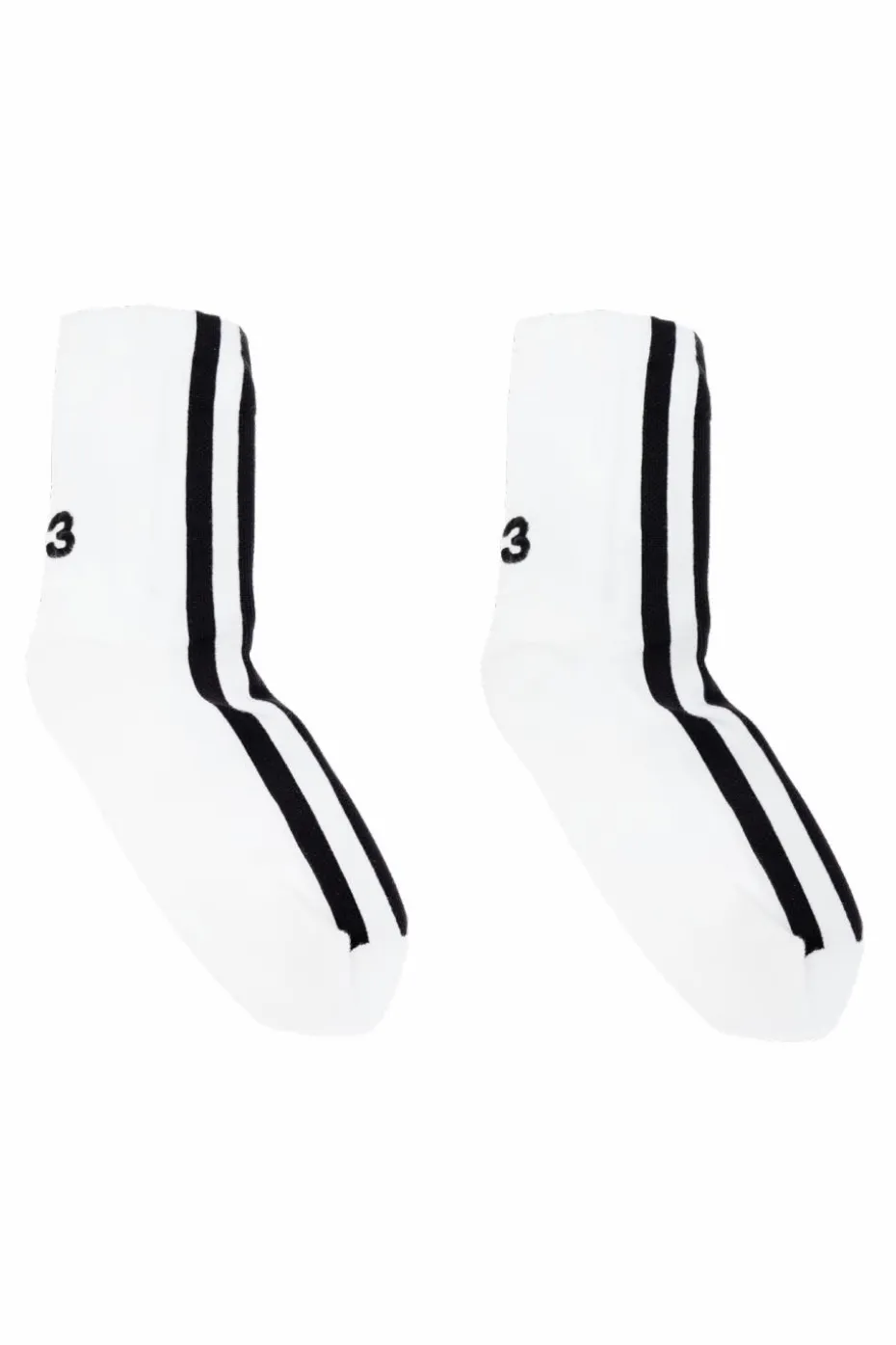 Y-3 WHITE Patterned Socks