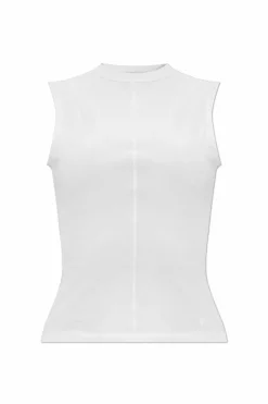 Y-3 WHITE Sleeveless Top
