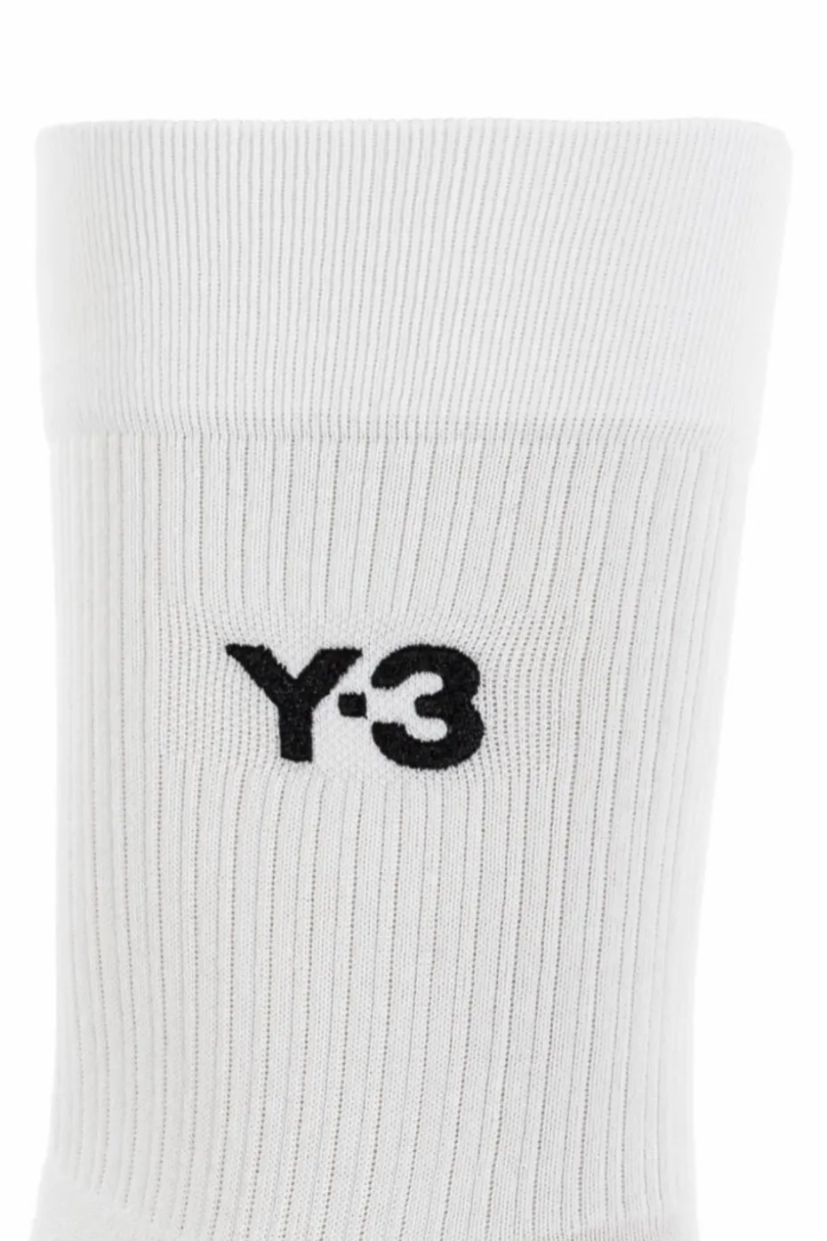 Y-3 WHITE Socks with logo
