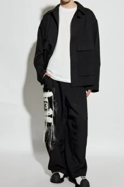 Y-3 WHITE T-shirt with printed logo