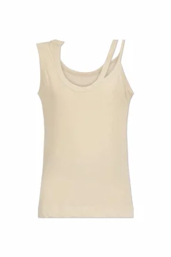 Yohji Yamamoto beige Tank top