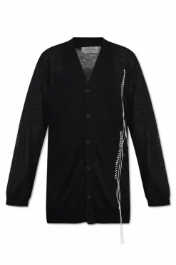 Yohji Yamamoto BLACK Cardigan with fringes