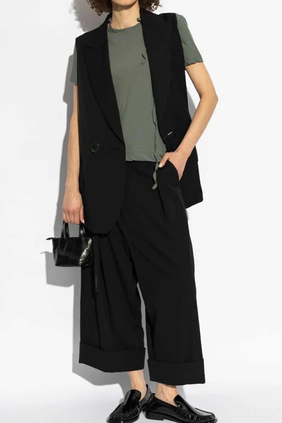 Yohji Yamamoto BLACK Wool vest