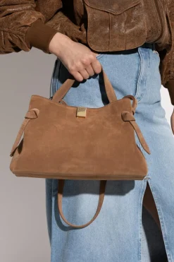 Yuzefi beige Handbag "Gyoza"