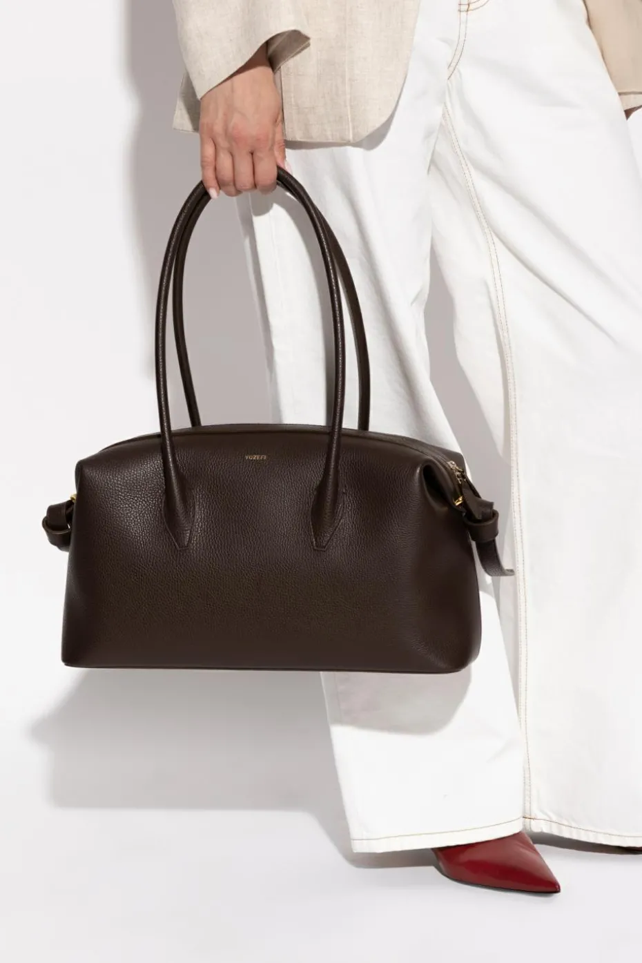 Yuzefi BROWN Shoulder bag "Brioche"