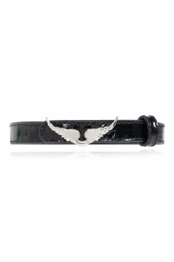 Zadig & Voltaire BLACK Leather bracelet