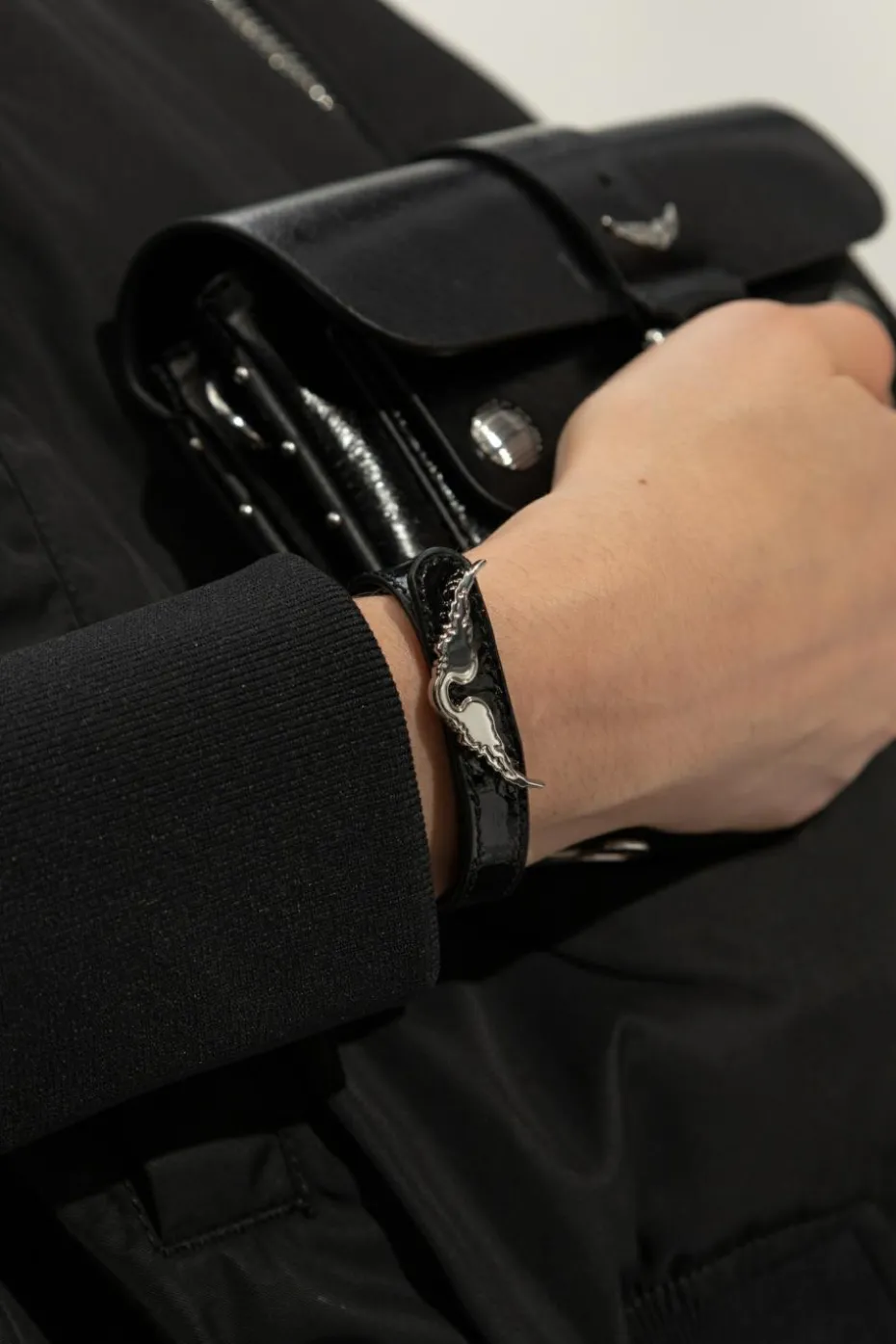 Zadig & Voltaire BLACK Leather bracelet
