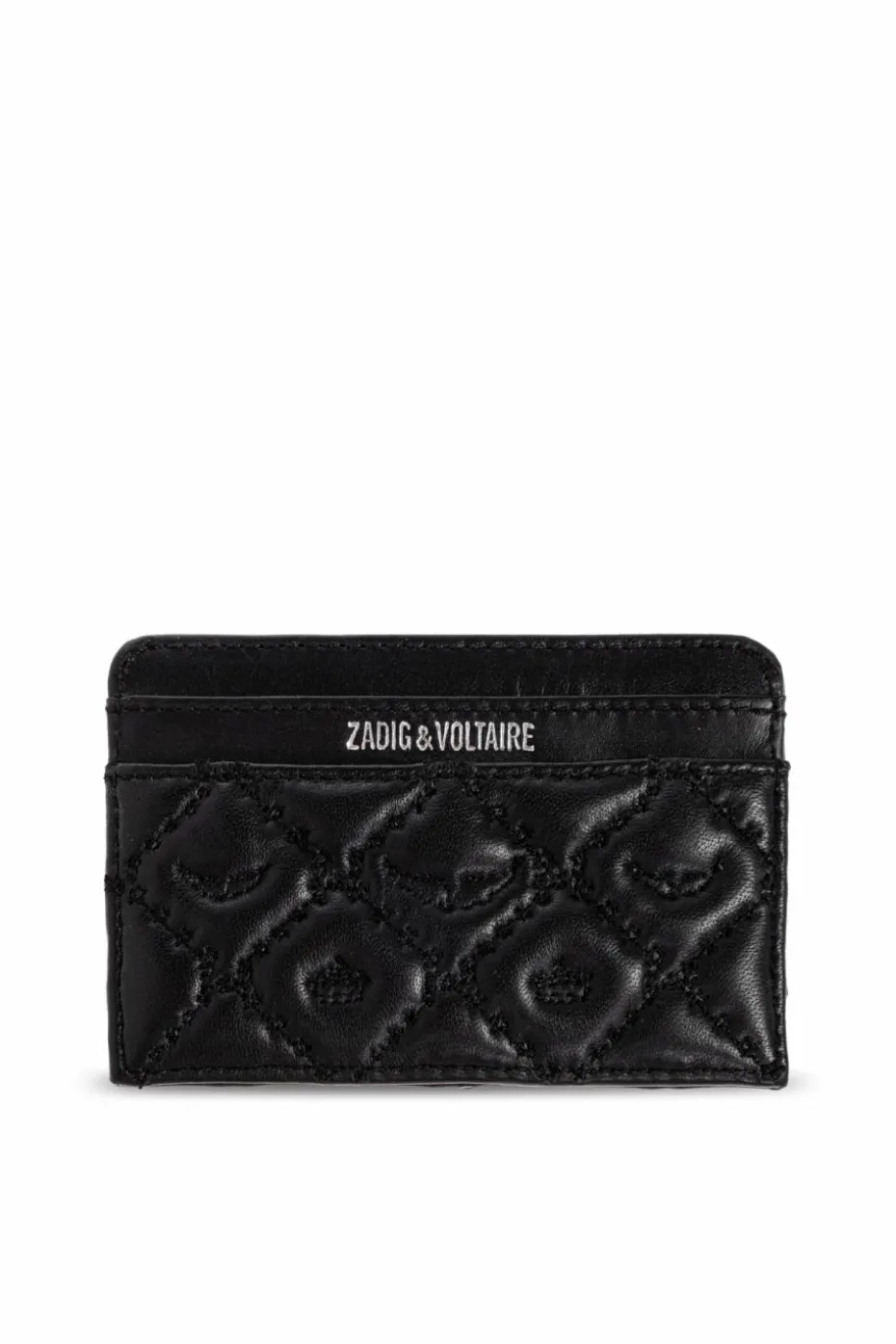 Zadig & Voltaire BLACK Quilted card holder