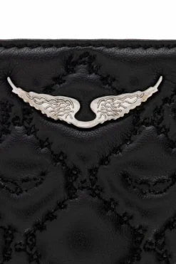 Zadig & Voltaire BLACK Quilted card holder
