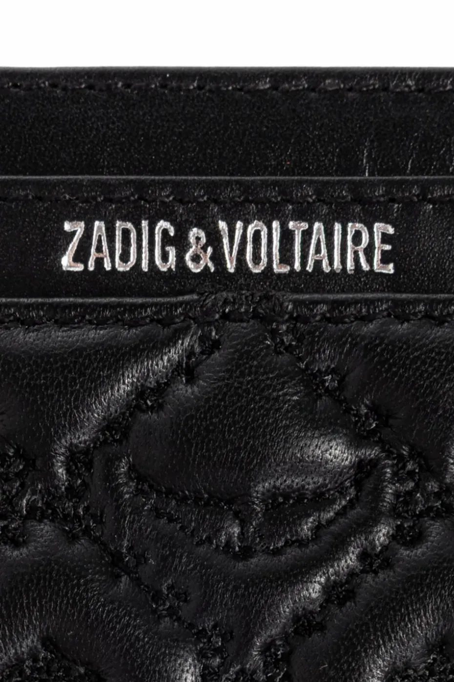 Zadig & Voltaire BLACK Quilted card holder