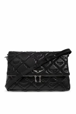 Zadig & Voltaire BLACK Quilted bag with logo