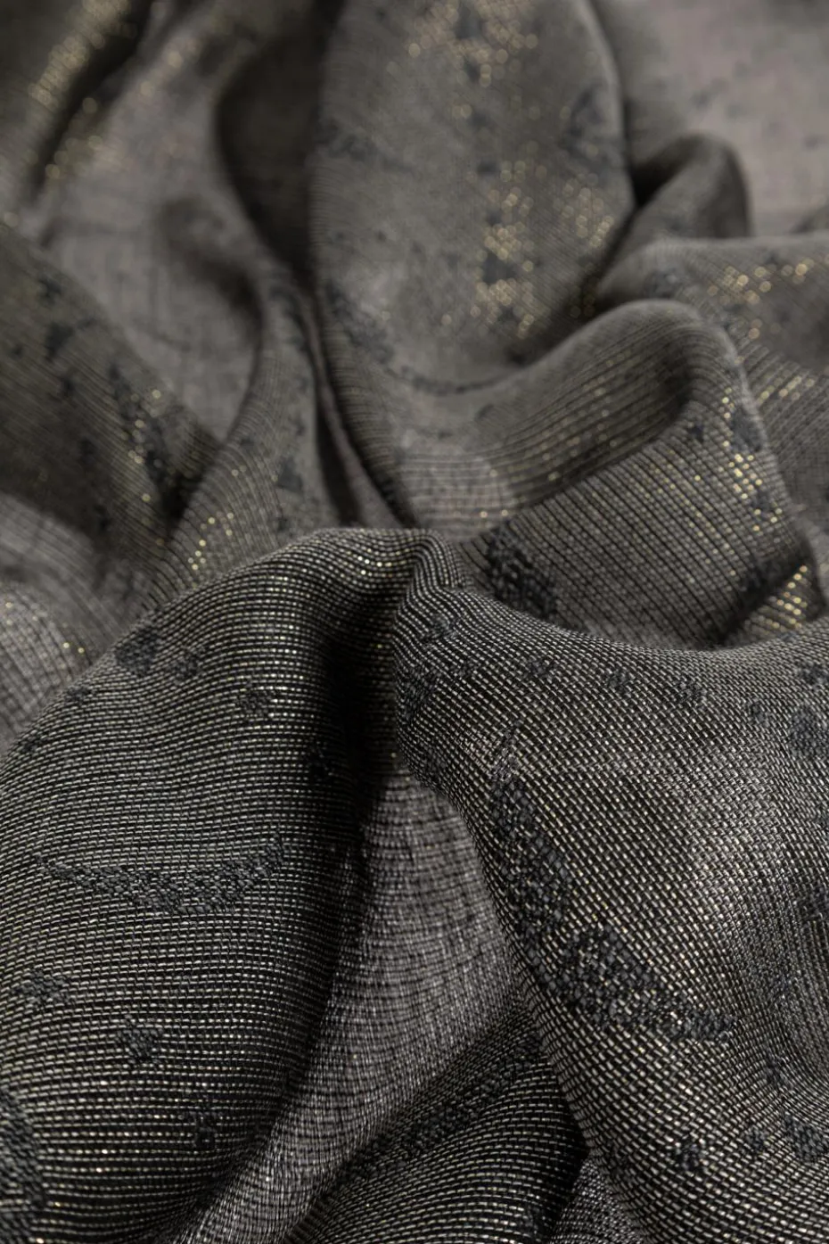 Zadig & Voltaire BLACK Scarf with lurex thread