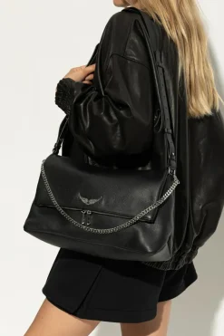 Zadig & Voltaire BLACK Shoulder bag with logo