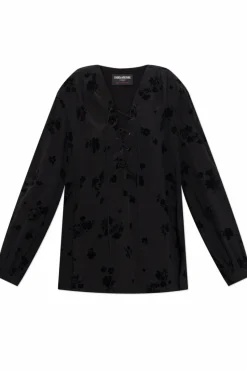 Zadig & Voltaire BLACK Top "Tamela"