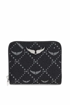 Zadig & Voltaire BLACK Wallet with logo