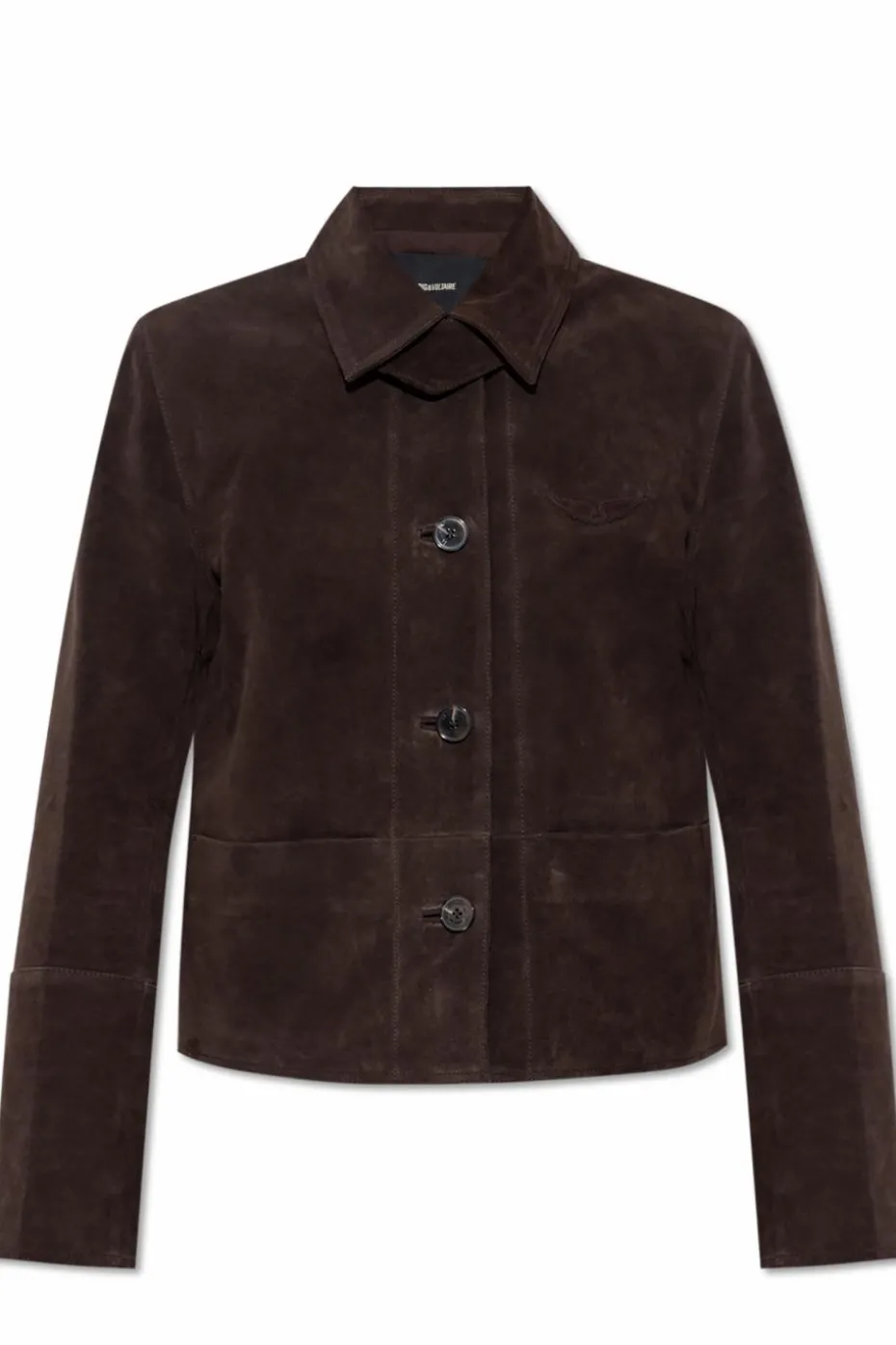 Zadig & Voltaire BROWN "Lessa" suede jacket