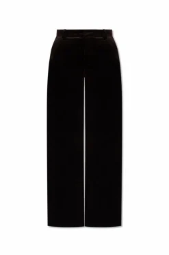 Zadig & Voltaire BROWN Velour trousers "Panol"