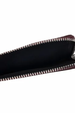 Zadig & Voltaire BURGUNDY Leather card holder