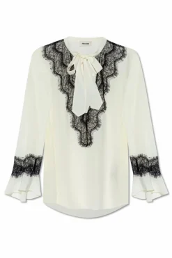 Zadig & Voltaire cream Top "Tuan"