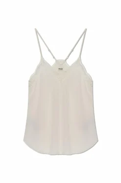 Zadig & Voltaire cream Top "Christy"
