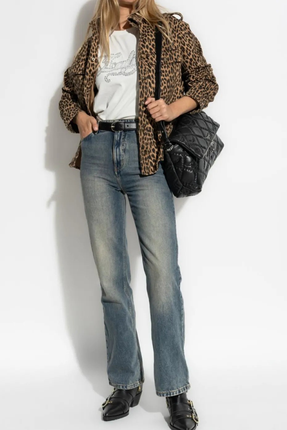 Zadig & Voltaire cream T-shirt with logo