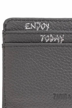 Zadig & Voltaire GREY Leather card holder