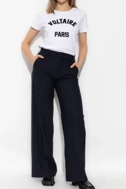 Zadig & Voltaire NAVY BLUE "Panol" pants