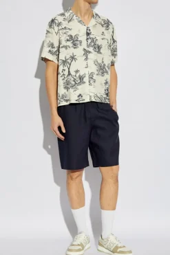 Zadig & Voltaire NAVY BLUE Linen shorts