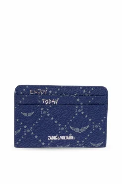 Zadig & Voltaire NAVY BLUE Leather card holder