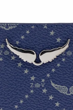 Zadig & Voltaire NAVY BLUE Leather card holder