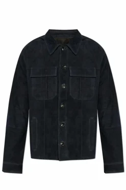 Zadig & Voltaire NAVY BLUE Suede jacket