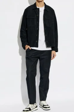 Zadig & Voltaire NAVY BLUE Suede jacket